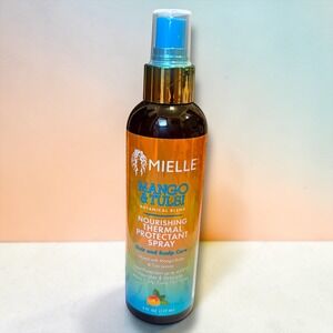 Mielle Mango & Tulsi Nourishing Thermal Protectant Spray 6oz‎ Heat Shield 450F